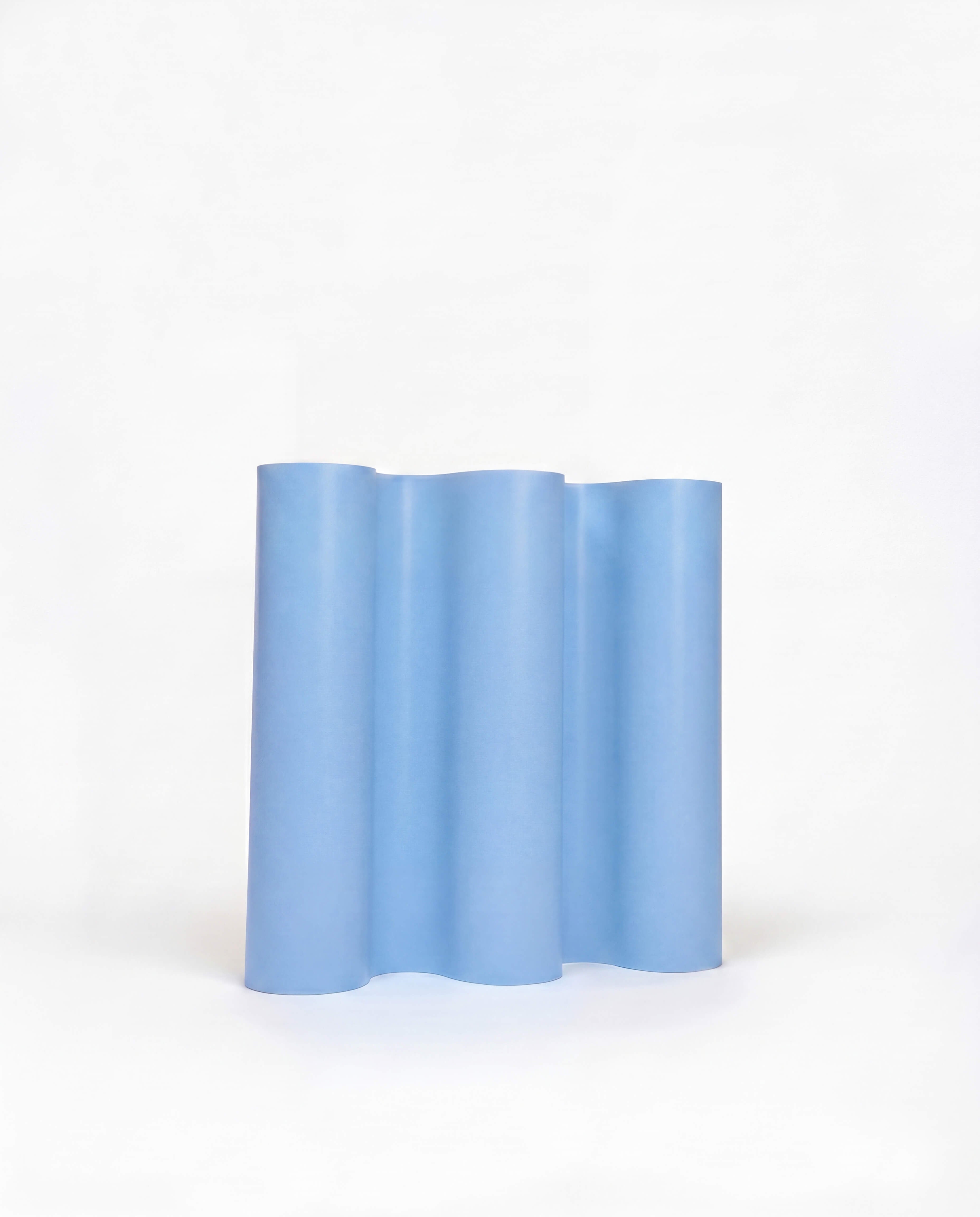 Curvy Room Divider Light Blue