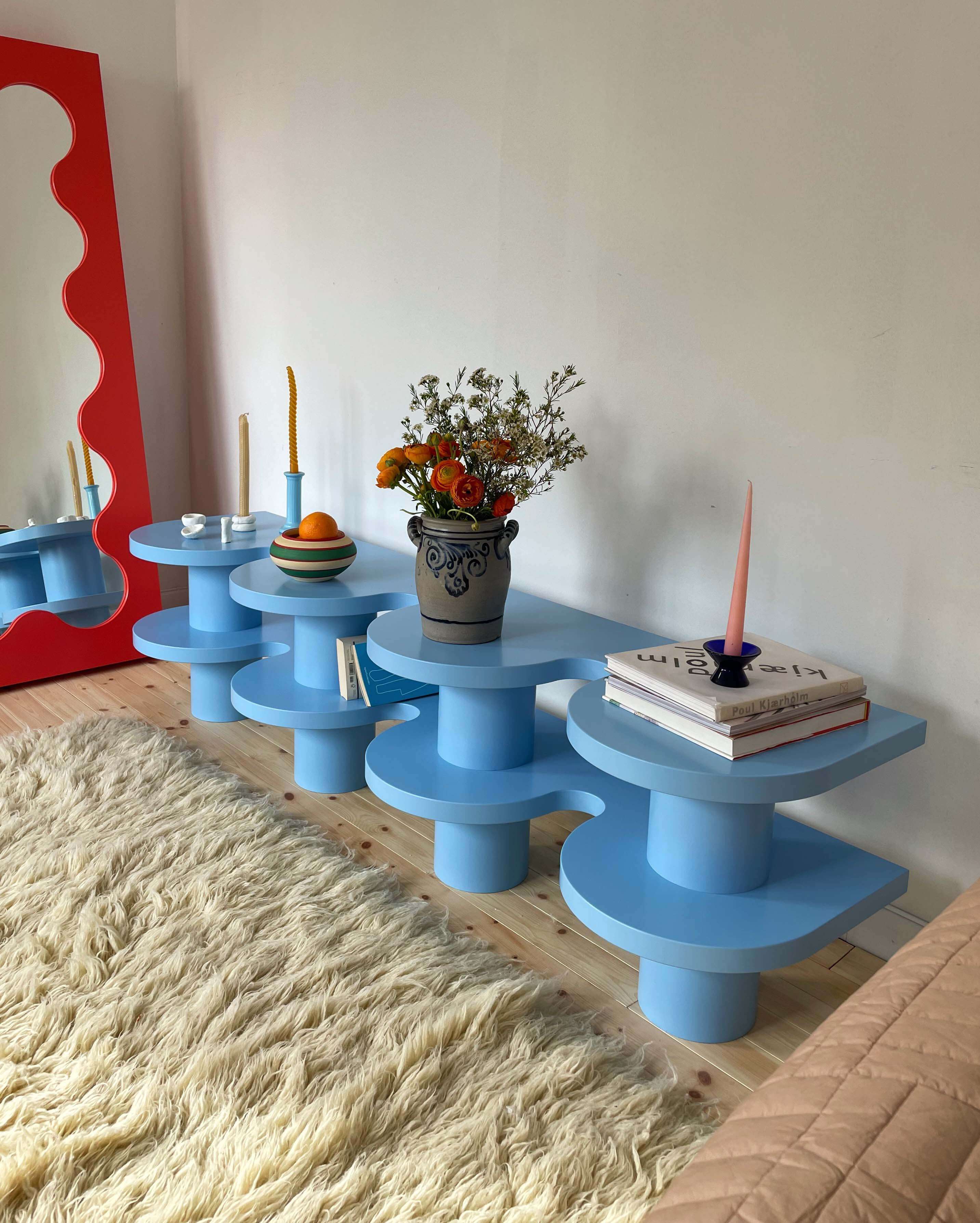 Curvy Sideboard Light Blue