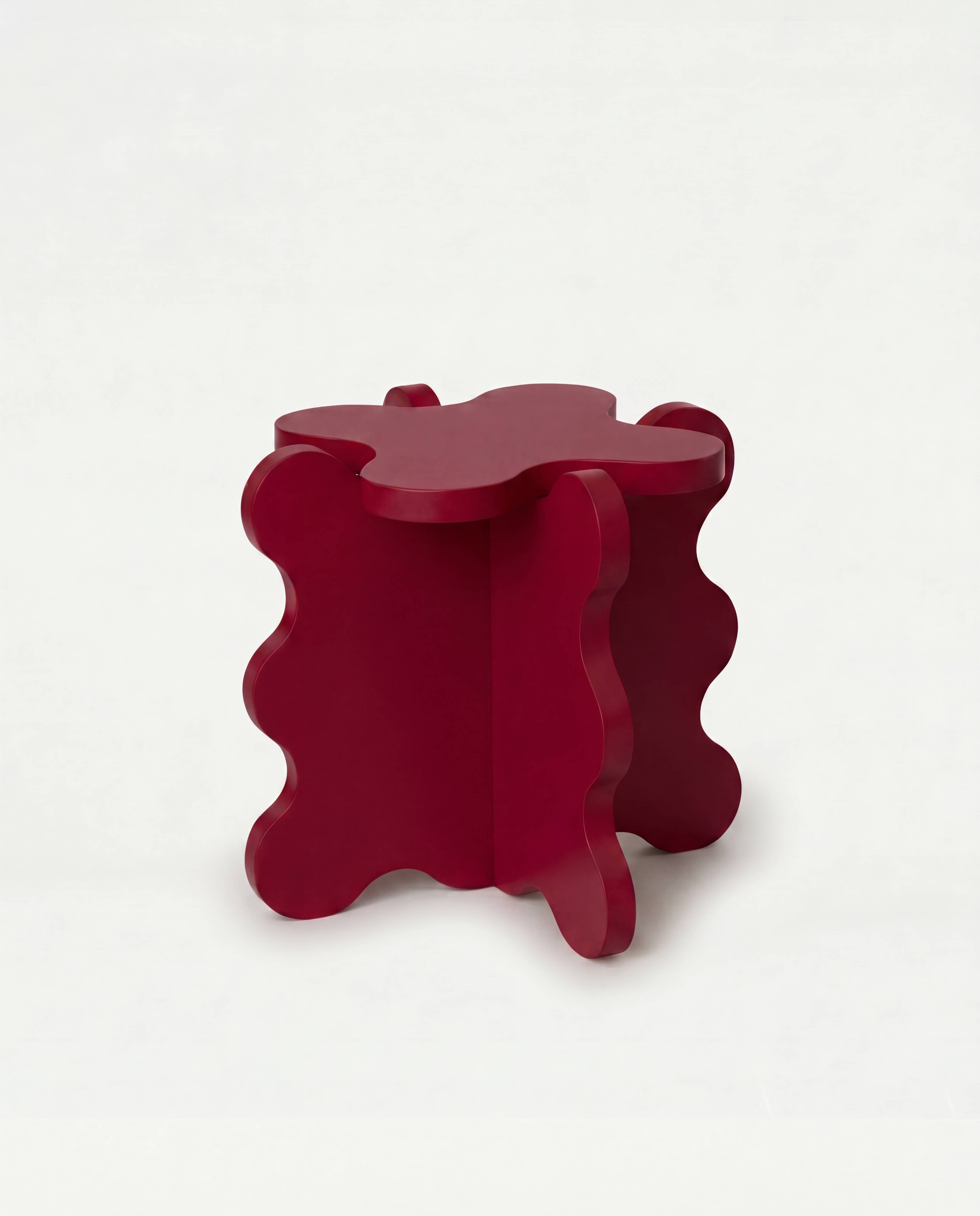 Curvy Table Mini Burgundy