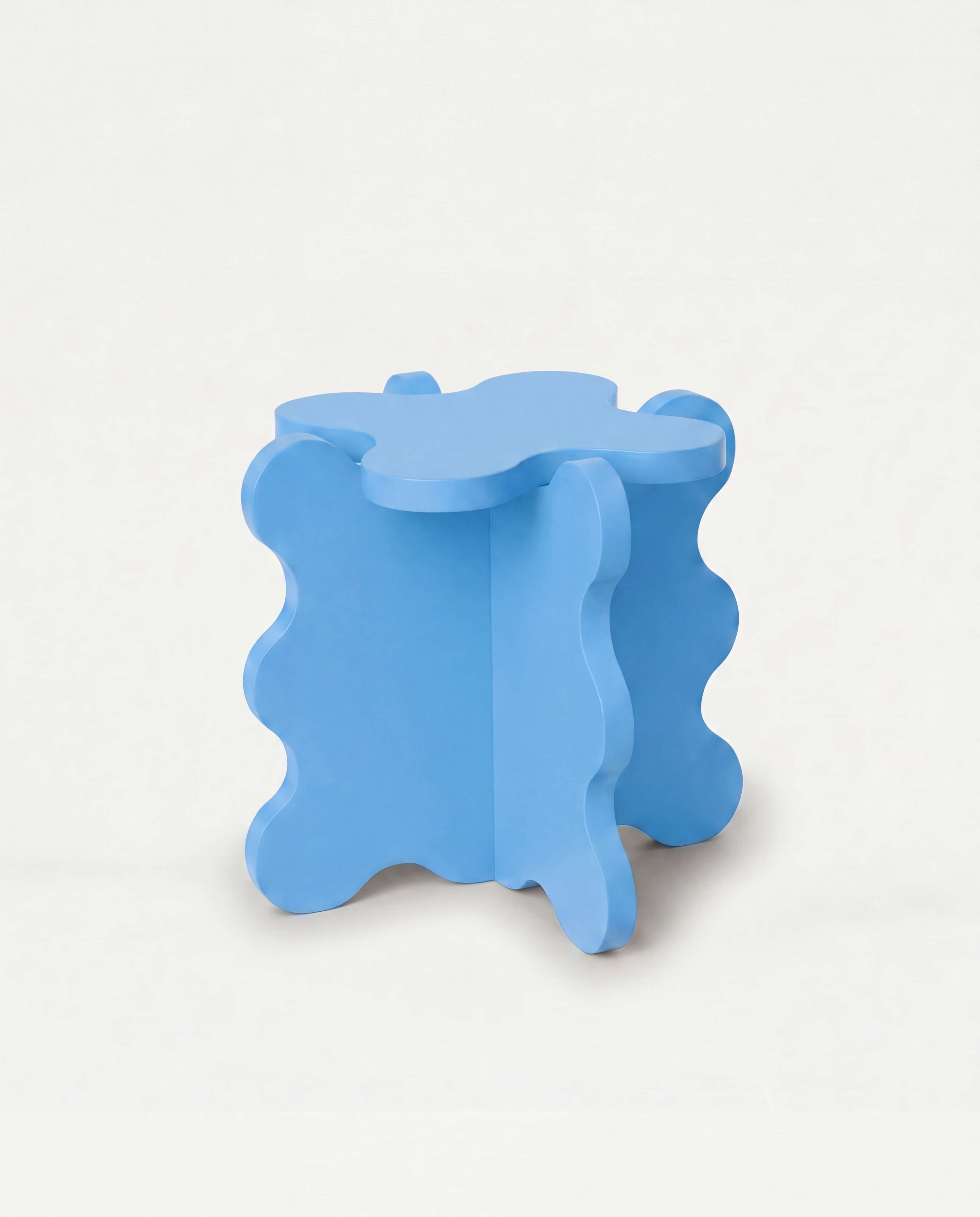 Curvy Table Mini Light Blue