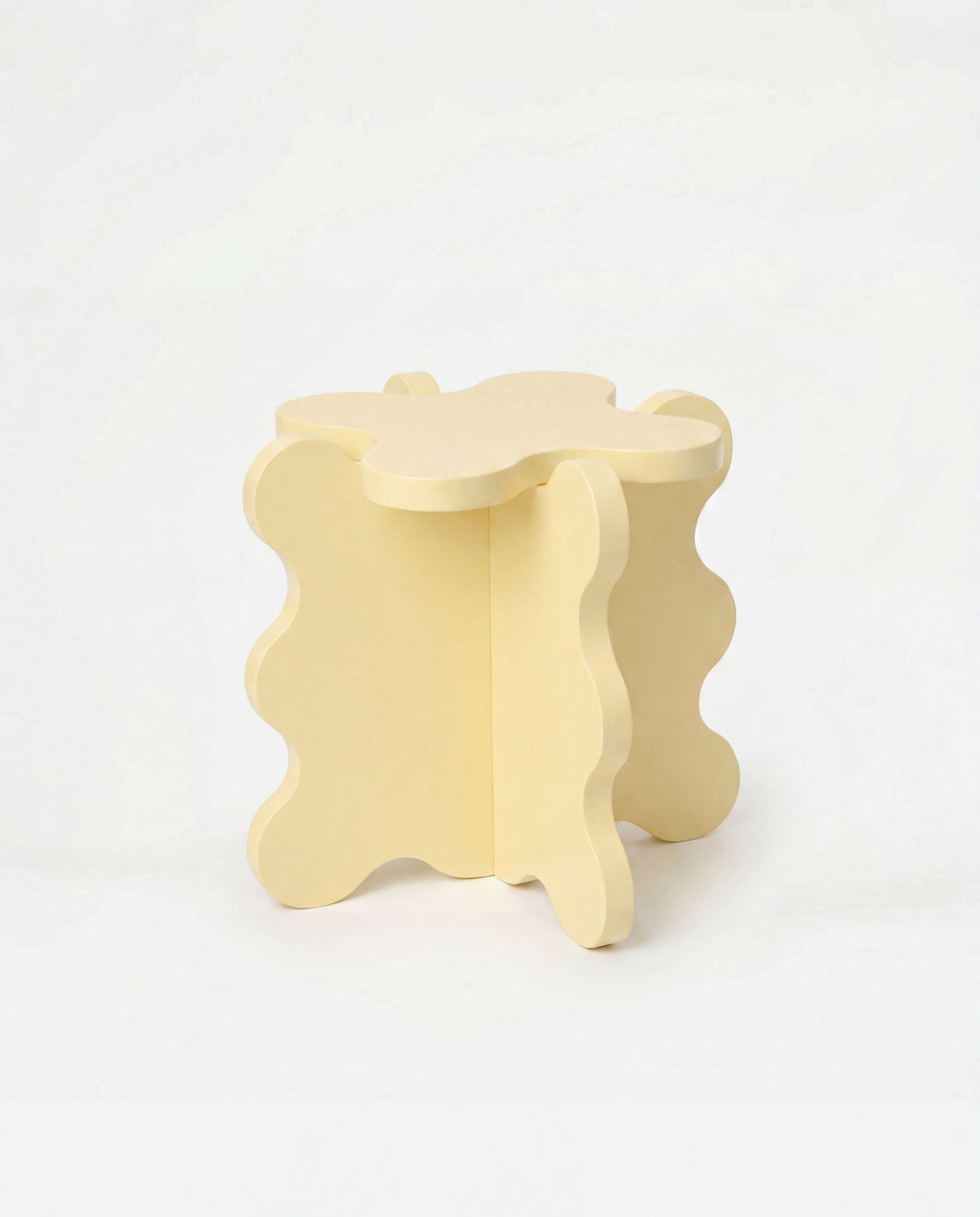 Curvy Table Mini Pale Yellow