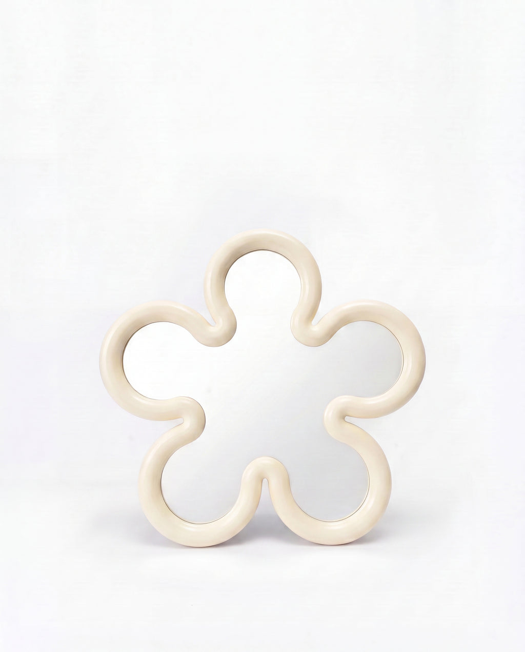 Flower Mirror Micro Cream