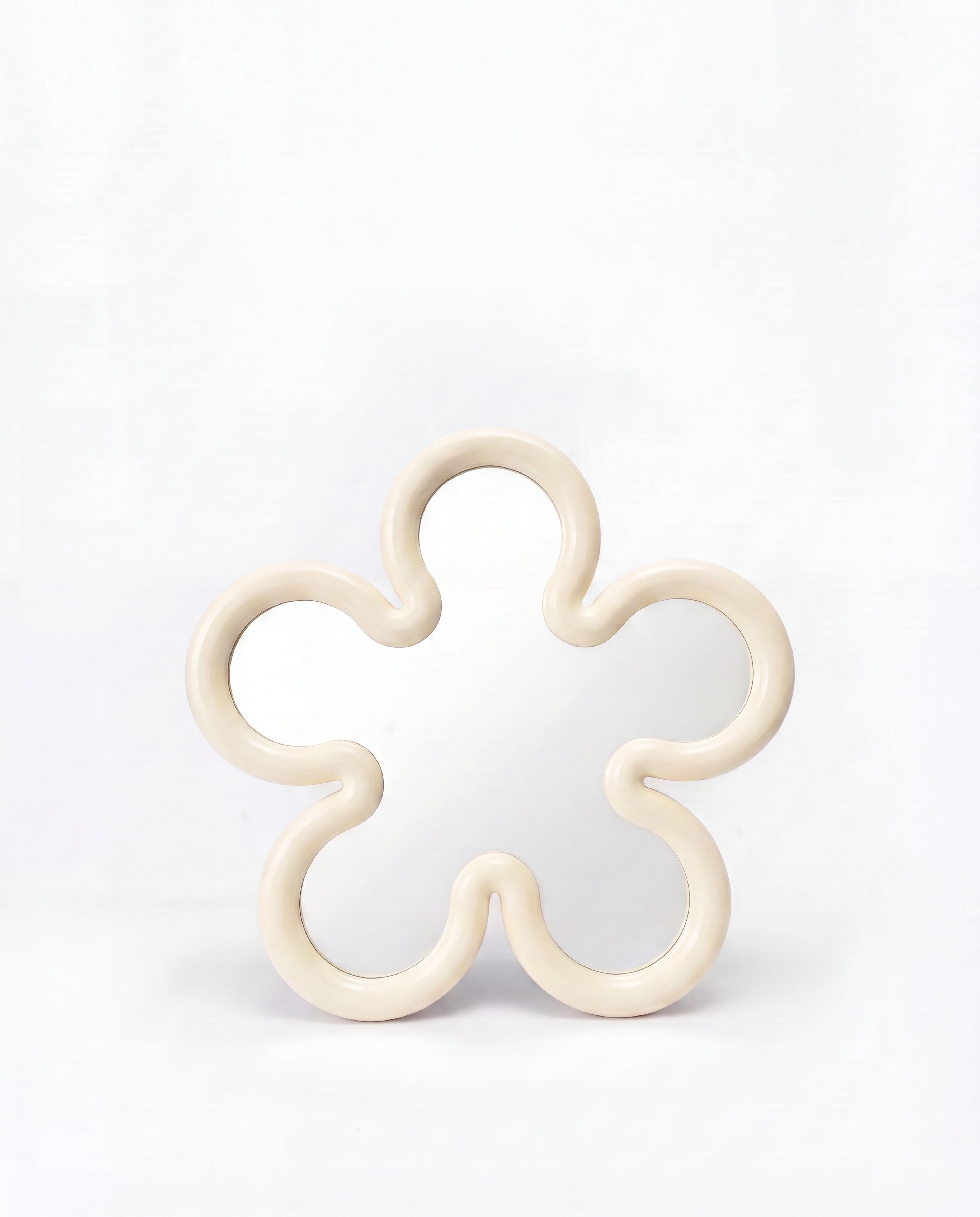 Flower Mirror Micro Cream