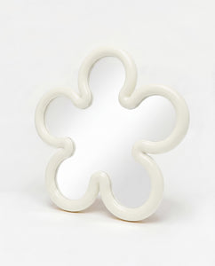 Flower Mirror Mini Cream