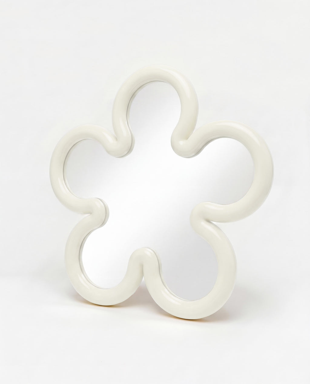 Flower Mirror Mini Cream