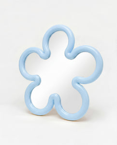 Flower Mirror Mini Light Blue