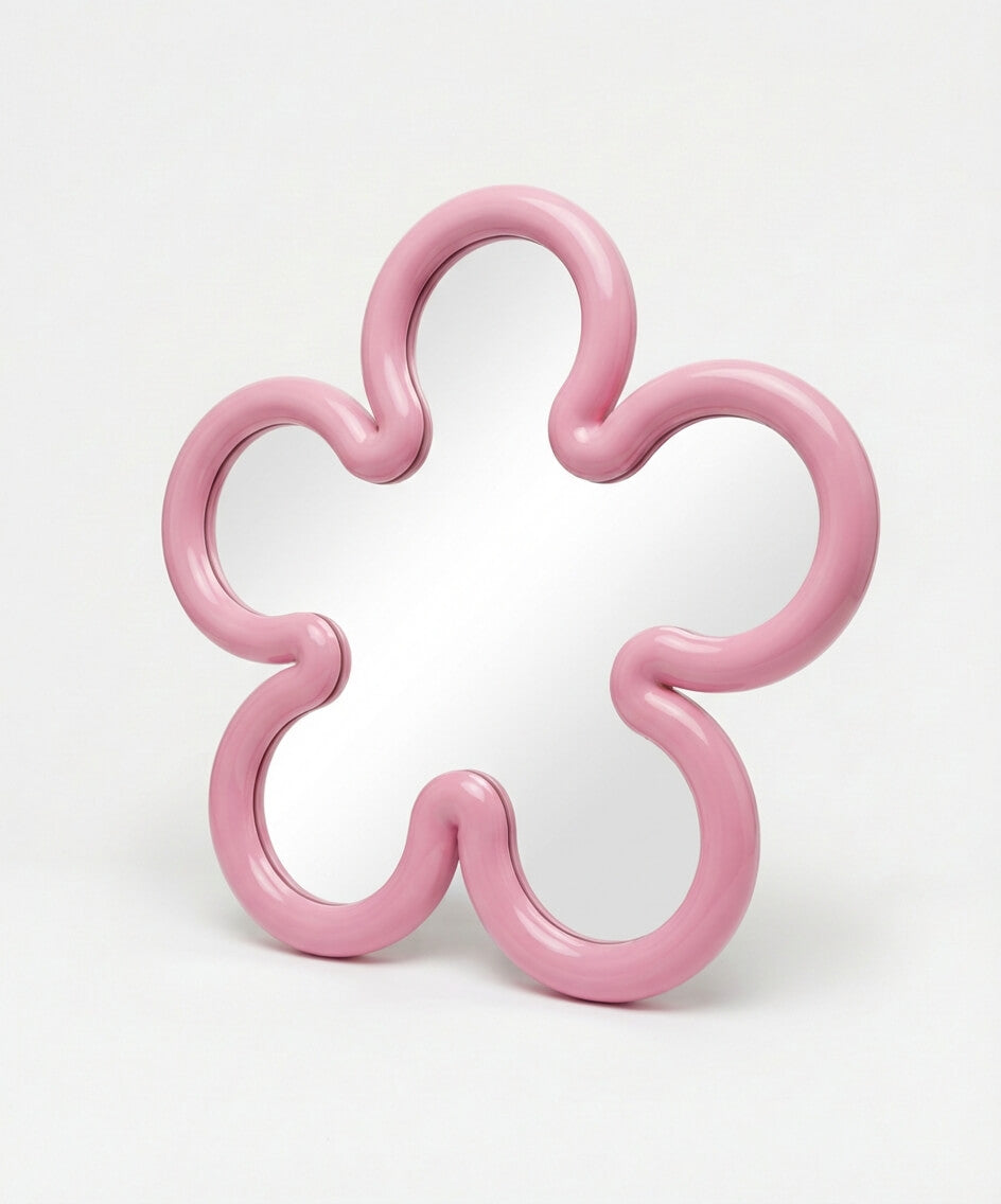 Flower Mirror Mini Pink