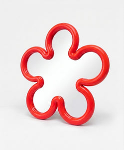 Flower Mirror Mini Red