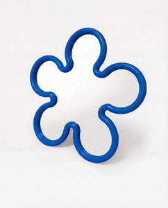 Flower Mirror Cobalt Blue