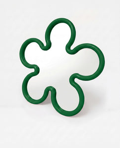 Flower Mirror Dark Green