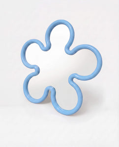 Flower Mirror Light Blue