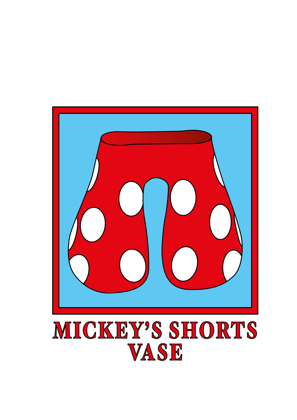 Mickey's Shorts Vase