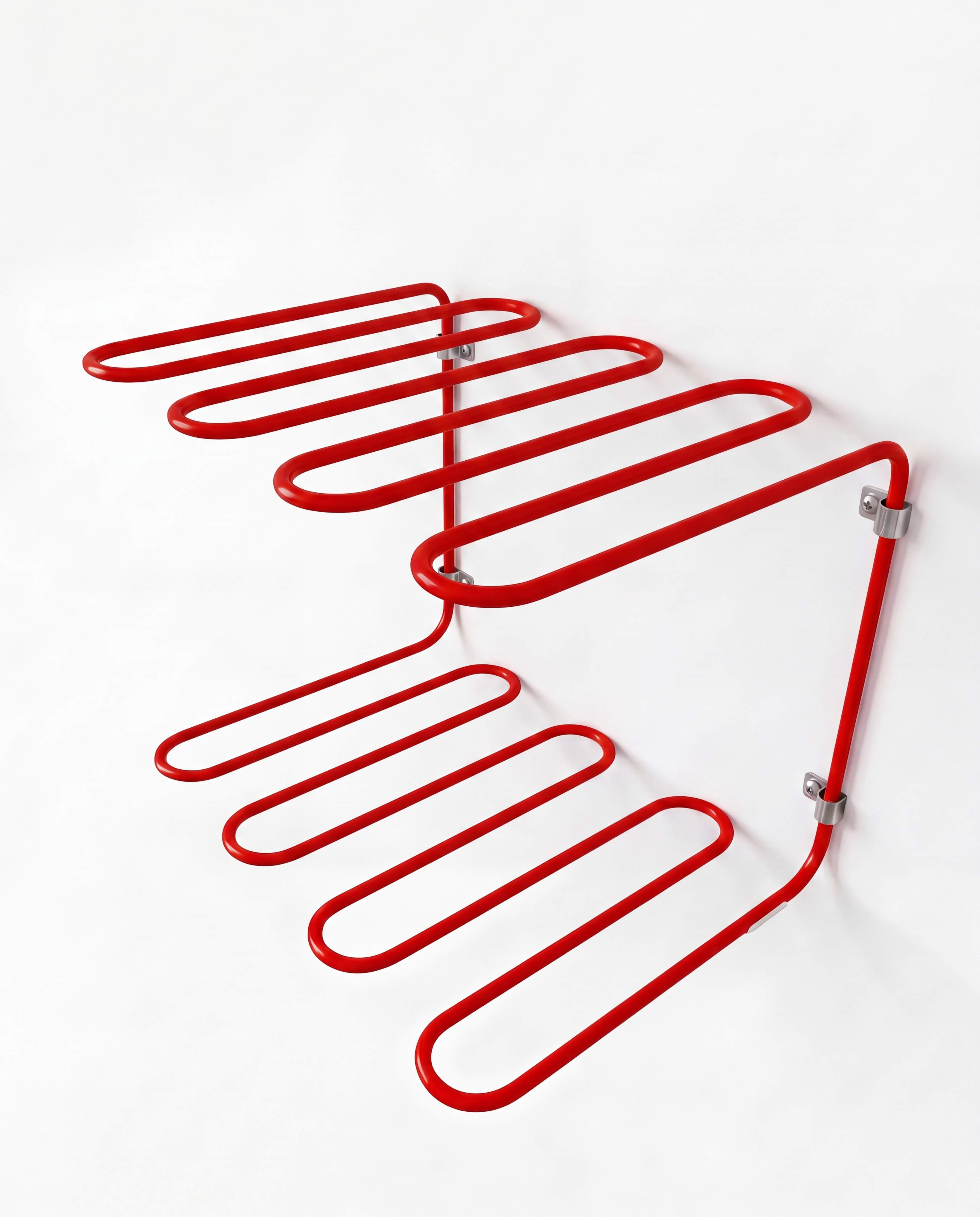 Pipe Shelf Bright Red