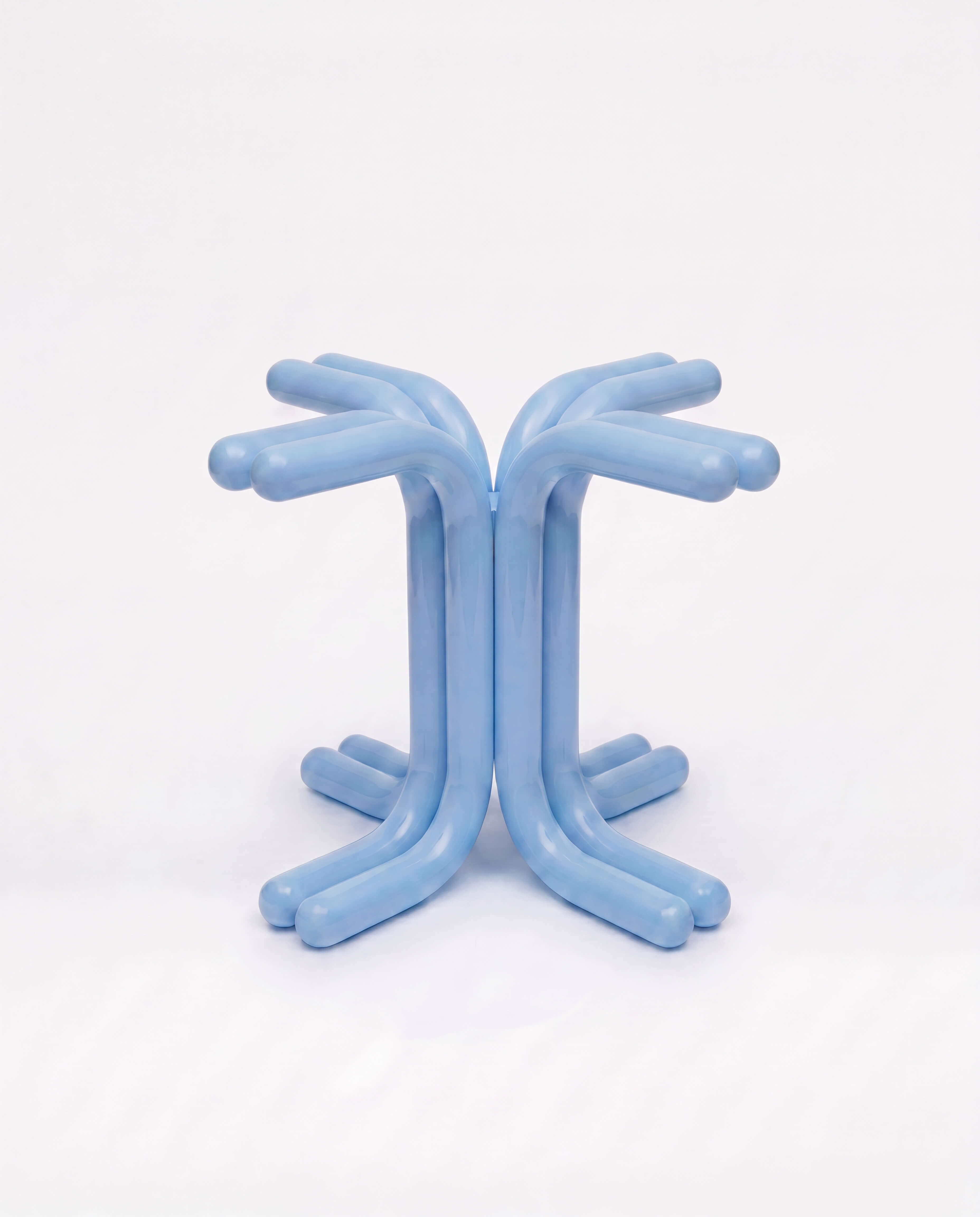 Wine Table Light Blue