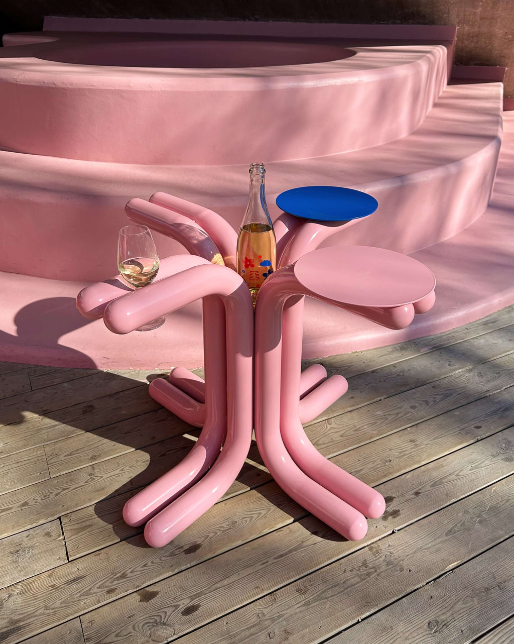 Wine Table Pink